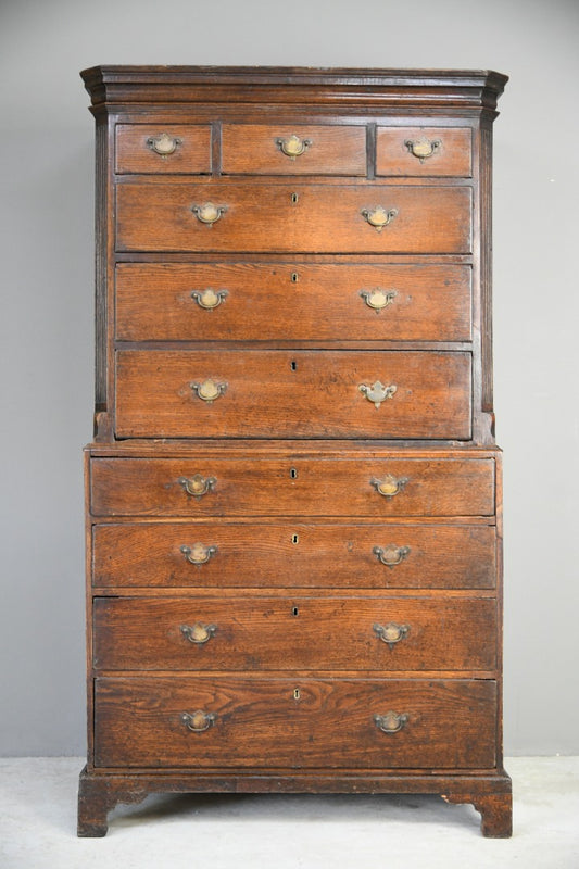Antique Georgian Oak Tallboy
