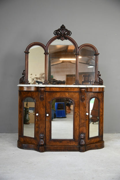 Victorian Walnut Marble Chiffonier