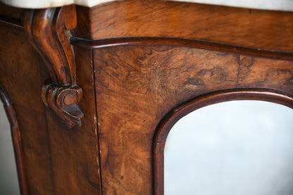 Victorian Walnut Marble Chiffonier