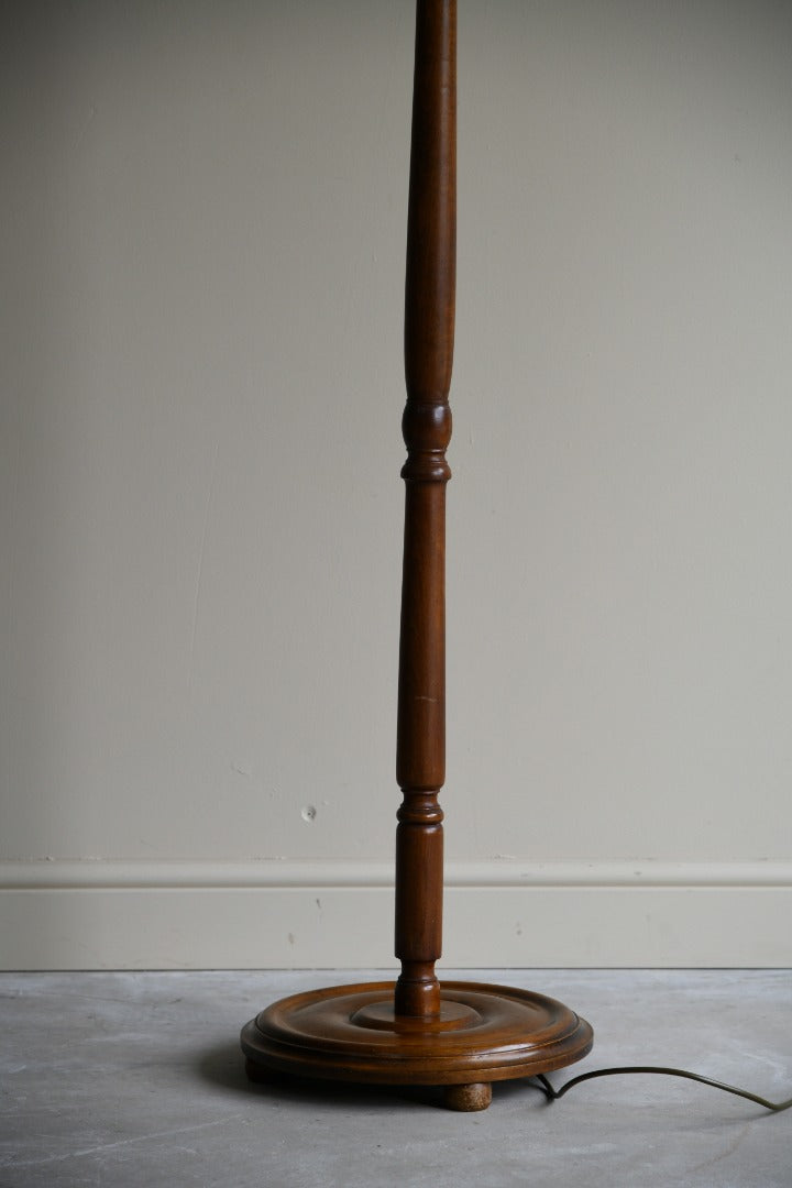 Traditional Turned Wooden Standard Lamp