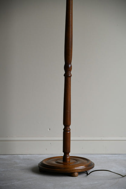 Traditional Turned Wooden Standard Lamp