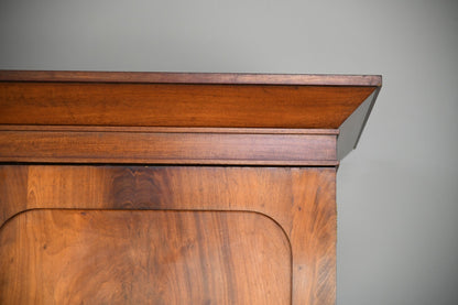 Large Victorian Mahogany Double Wardrobe