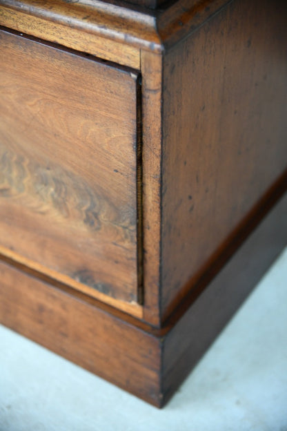 Large Victorian Mahogany Double Wardrobe