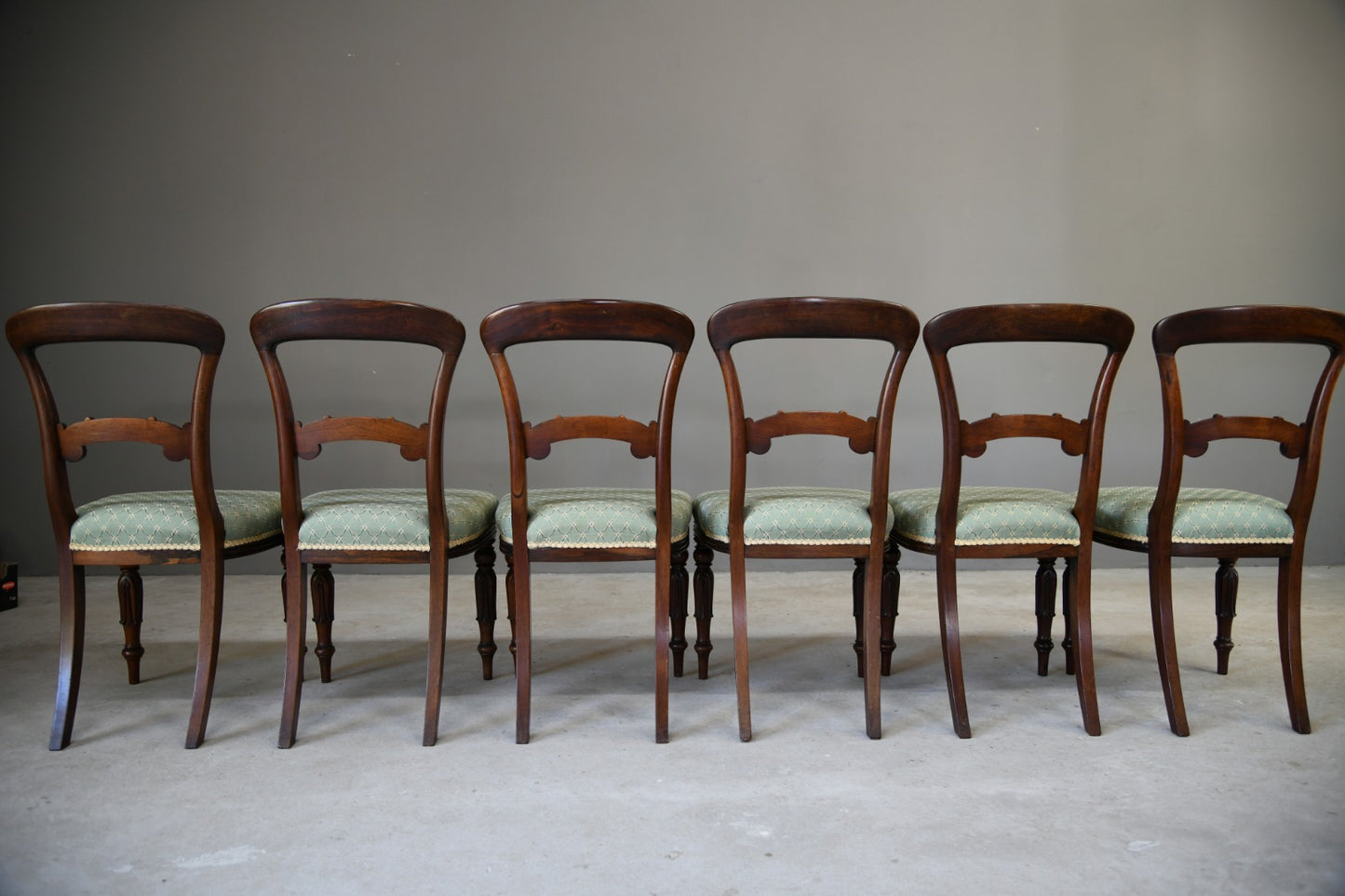 Set 6  Victorian Rosewood Dining Chairs