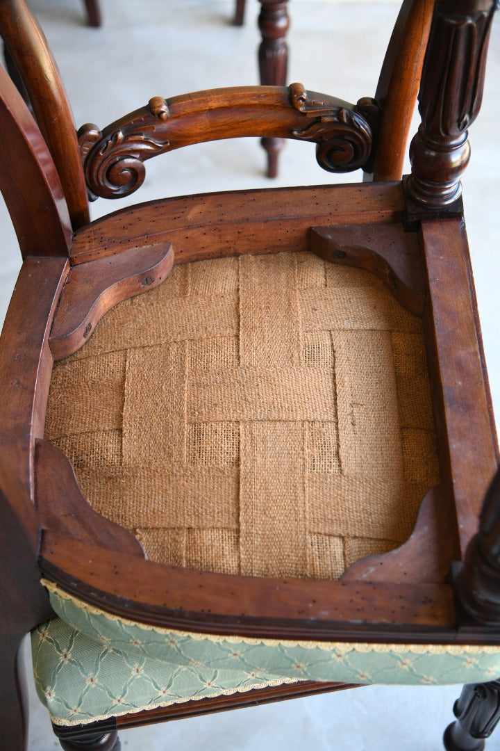 Set 6  Victorian Rosewood Dining Chairs