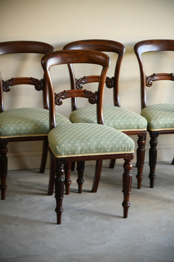 Set 6  Victorian Rosewood Dining Chairs