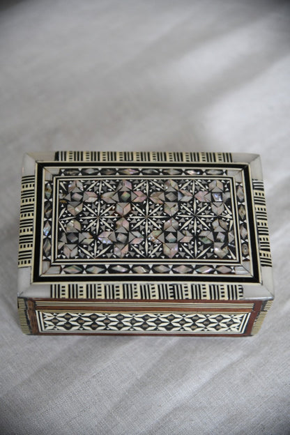 Eastern Mother of Pearl Inlaid Box