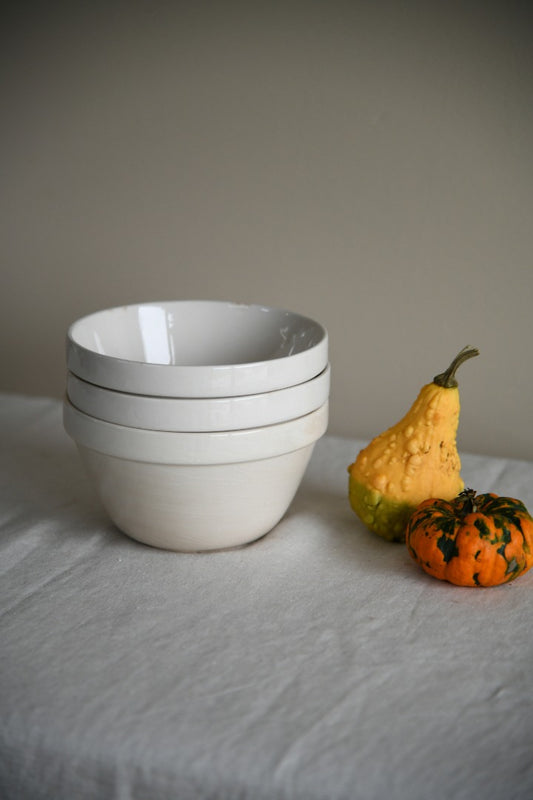 3 Vintage Pudding Bowls