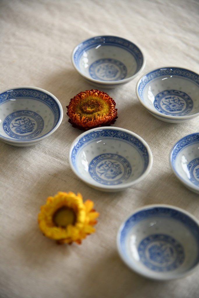 6 Vintage Chinese Small Bowls