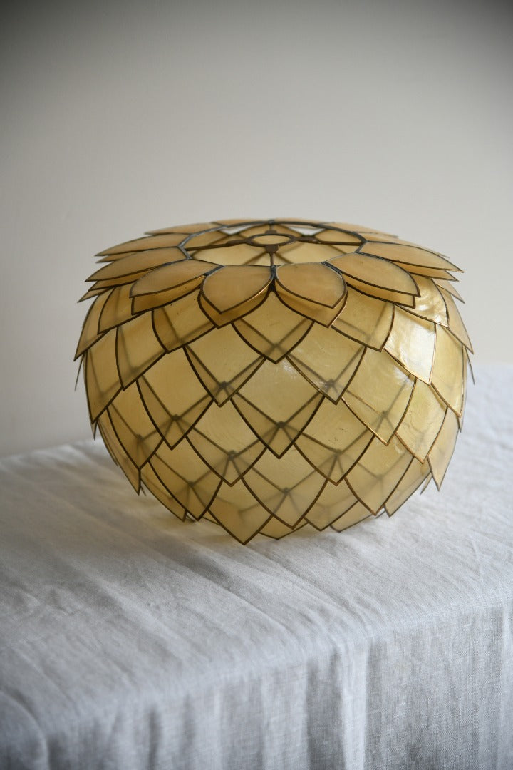 Vintage Capiz Lampshade