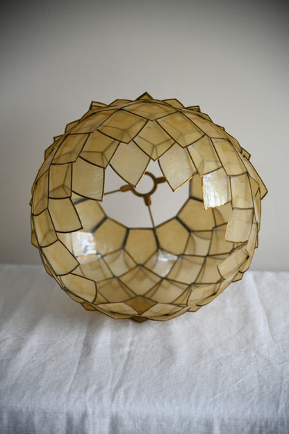 Vintage Capiz Lampshade