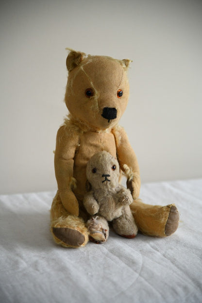 Pair Vintage Teddies