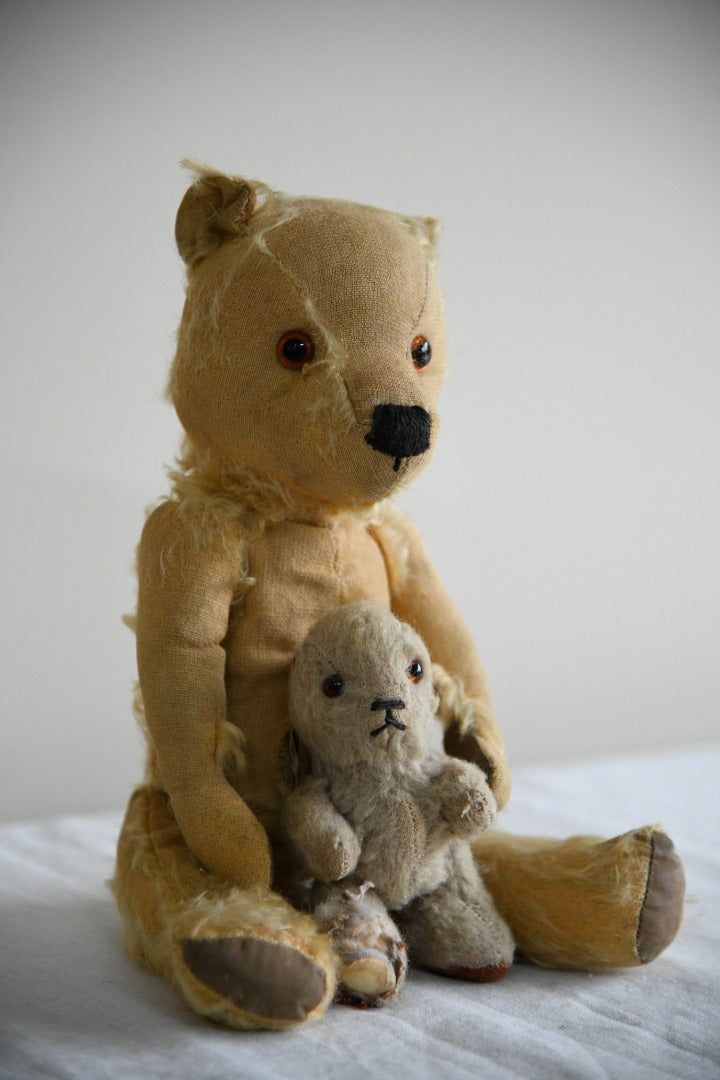 Pair Vintage Teddies