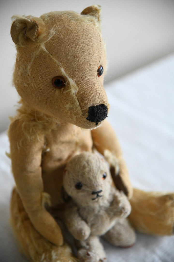 Pair Vintage Teddies