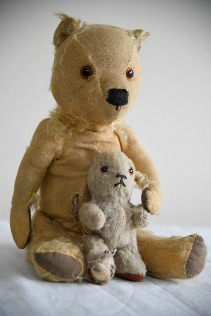 Pair Vintage Teddies