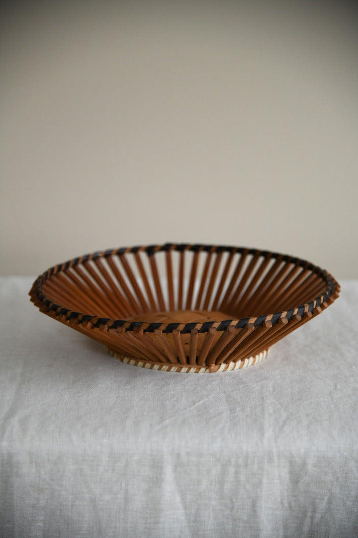 Retro Cane Basket