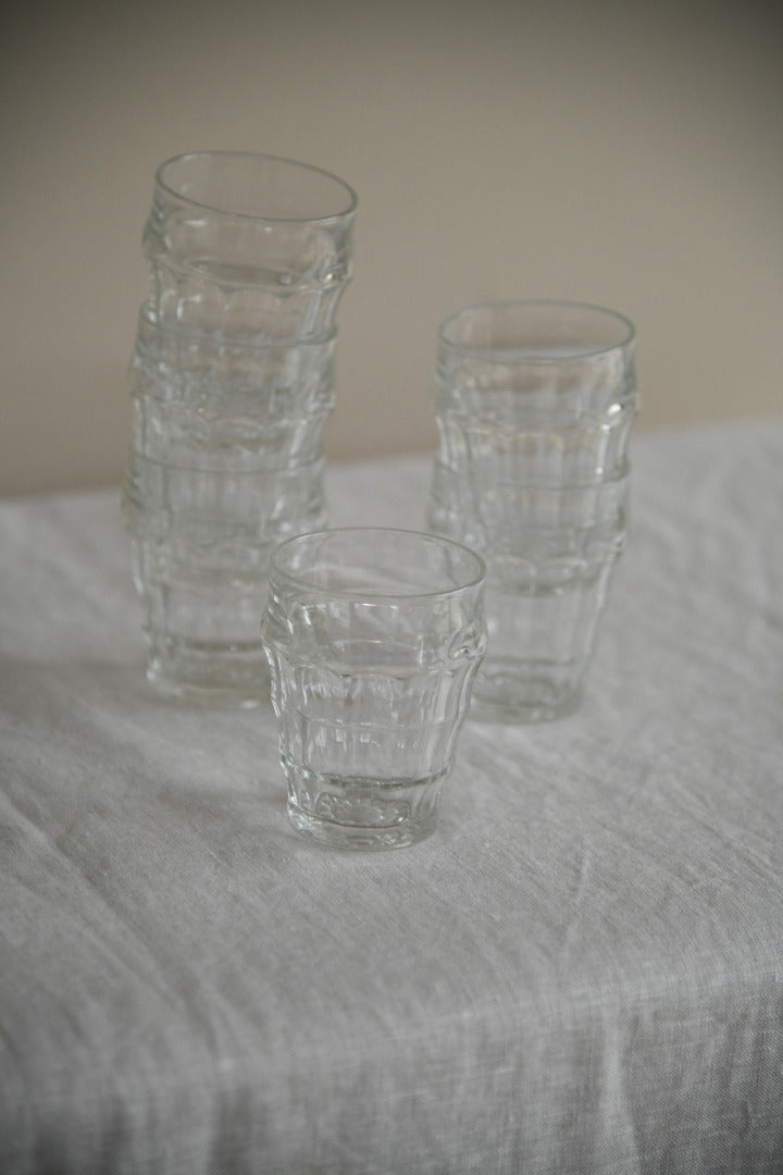 6 Vintage Water Glasses