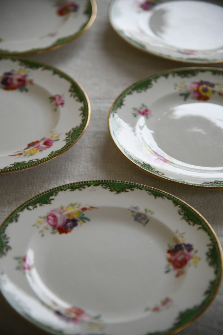 5 x Vintage Crown Staffordshire China Plates