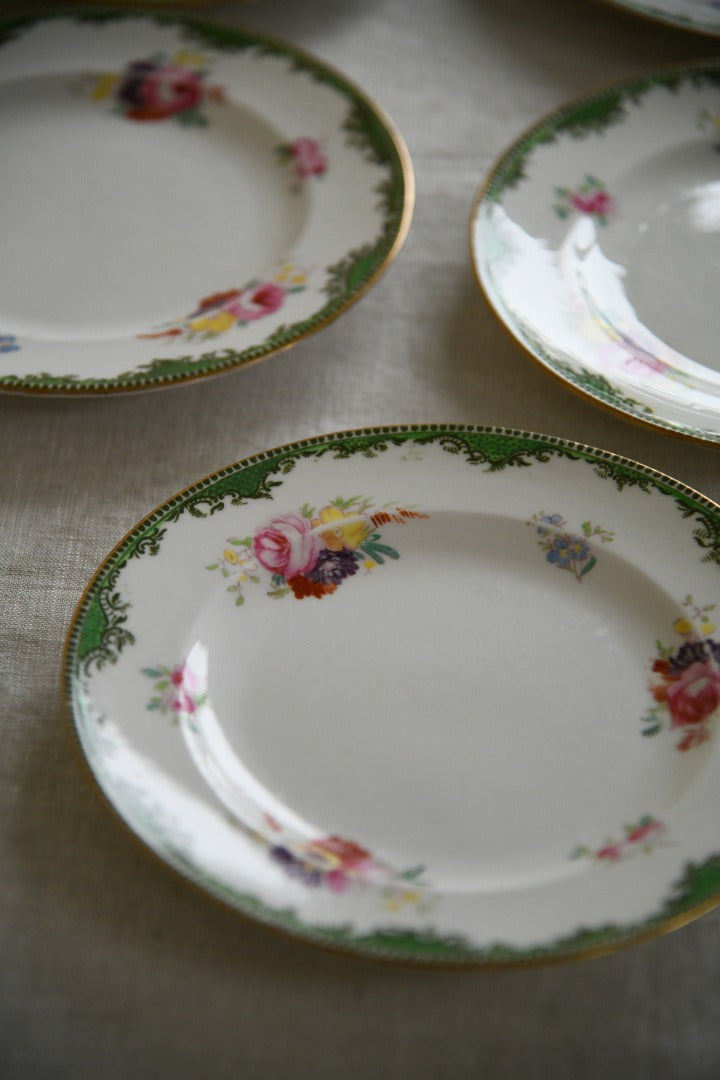 5 x Vintage Crown Staffordshire China Plates