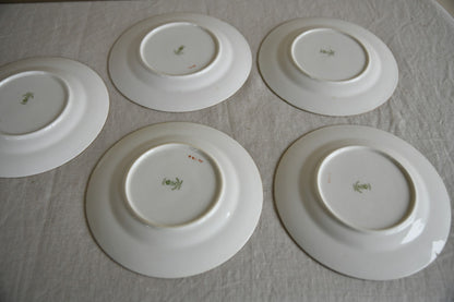 5 x Vintage Crown Staffordshire China Plates