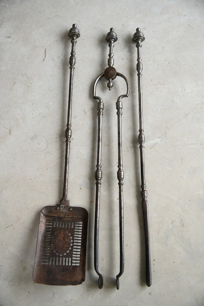 Georgian Steel Fire Set