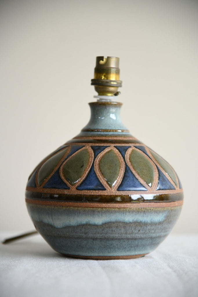 Wootton Courtenay Somerset Pottery Lamp