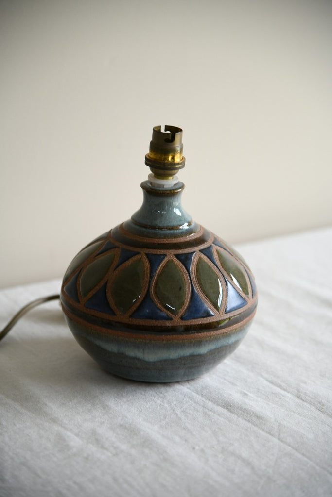 Wootton Courtenay Somerset Pottery Lamp
