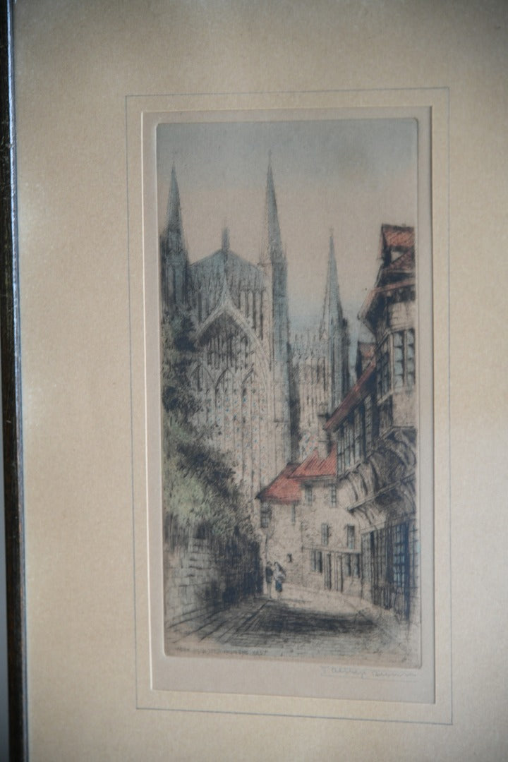 Original Etchings by J.Alphege Brewer