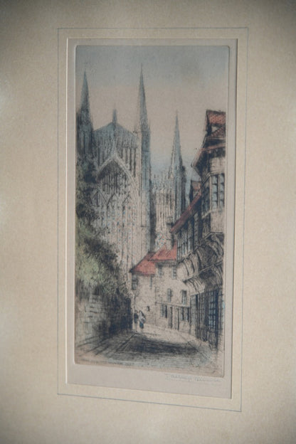 Original Etchings by J.Alphege Brewer