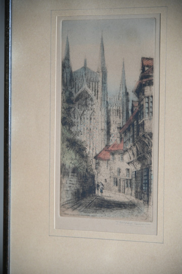 Original Etchings by J.Alphege Brewer