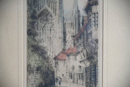 Original Etchings by J.Alphege Brewer