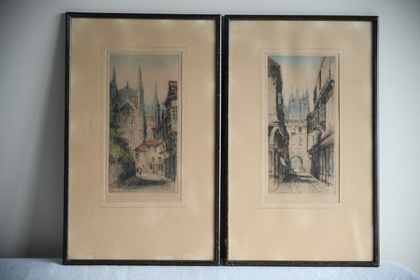 Original Etchings by J.Alphege Brewer