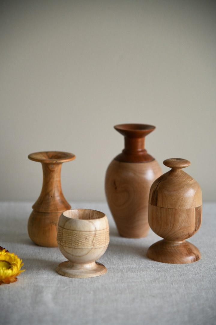 Hand Turned Wooden Vase