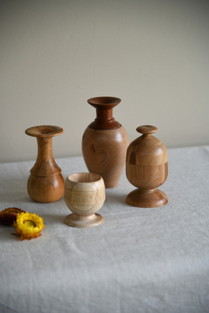 Hand Turned Wooden Vase