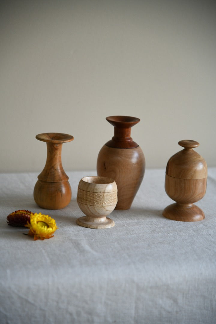 Hand Turned Wooden Vase