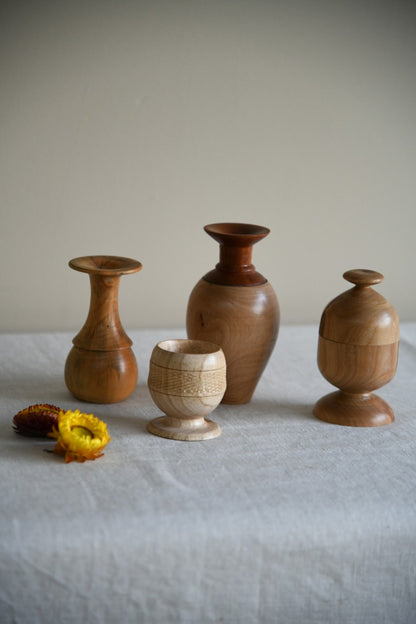 Hand Turned Wooden Vase