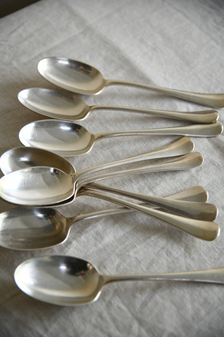 9 Vintage Mappin & Webb Dessert Spoons