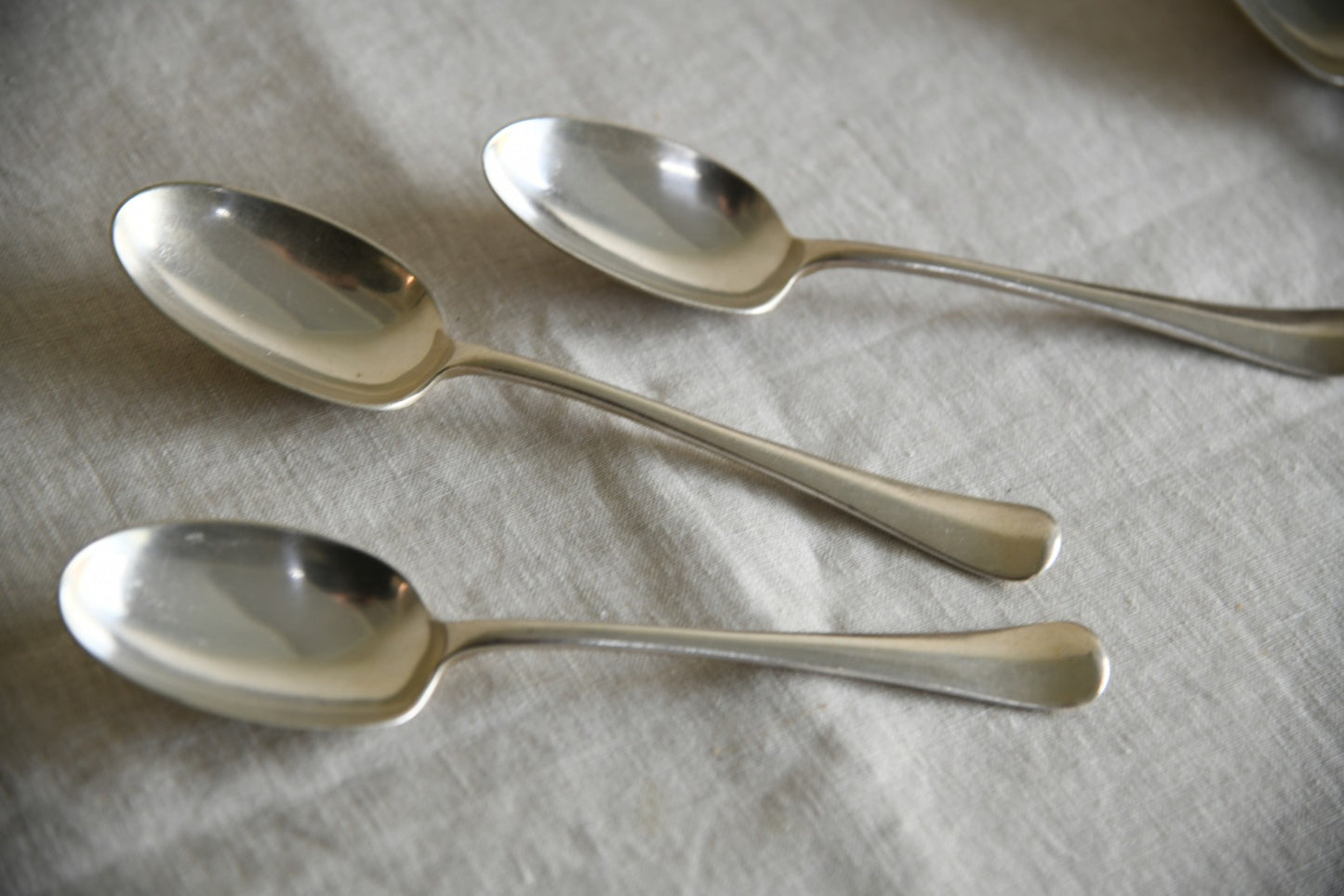 9 Vintage Mappin & Webb Dessert Spoons