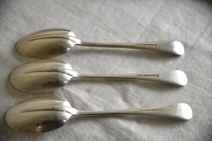 9 Vintage Mappin & Webb Dessert Spoons