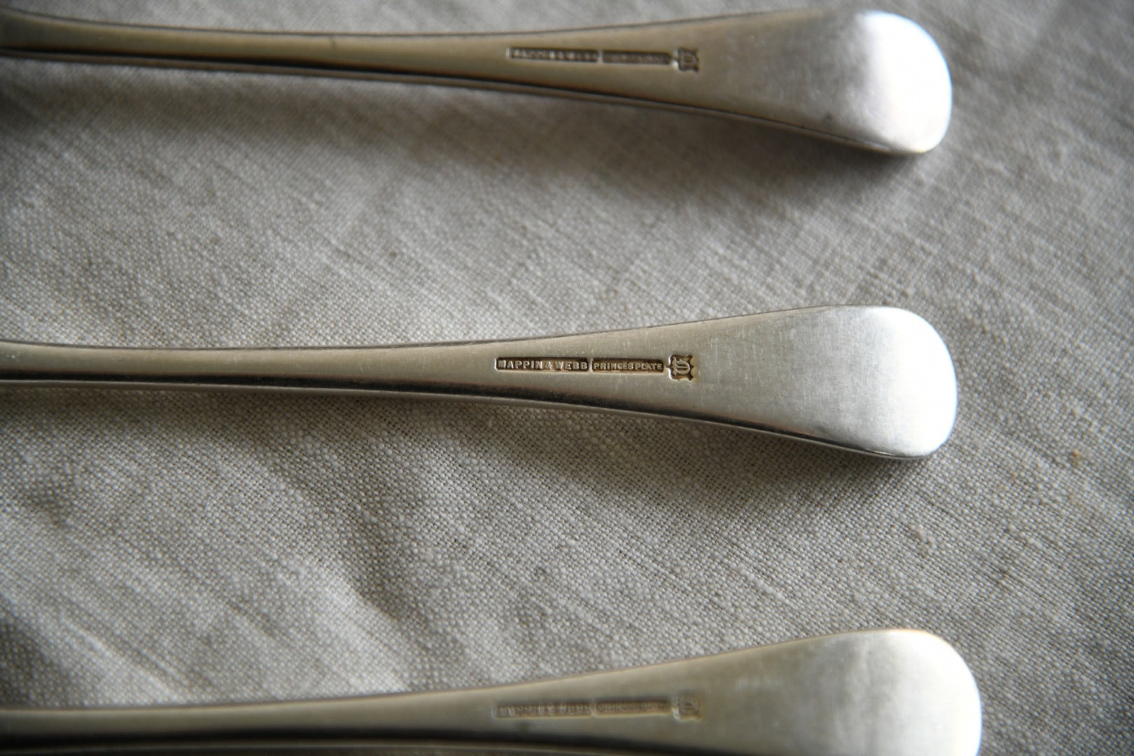 9 Vintage Mappin & Webb Dessert Spoons