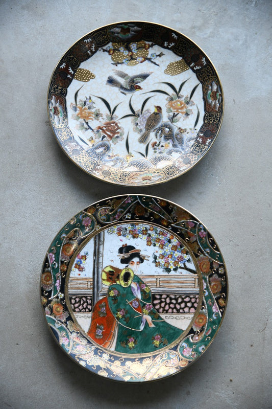 Pair Satsuma Decorative Plates