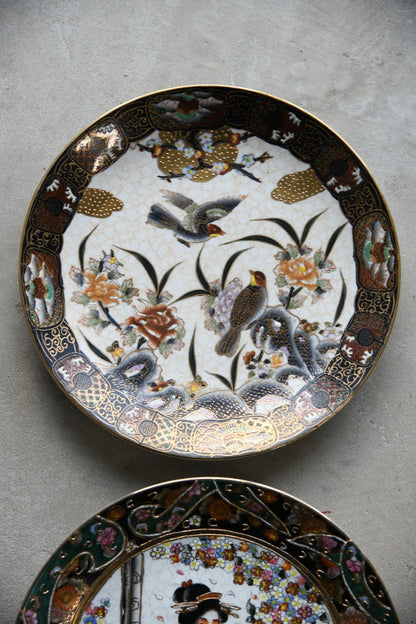 Pair Satsuma Decorative Plates