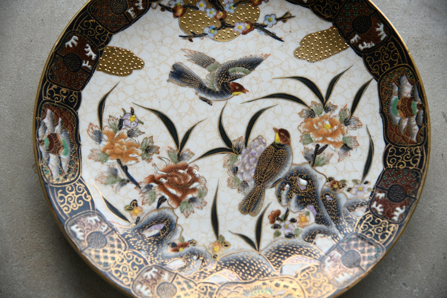 Pair Satsuma Decorative Plates