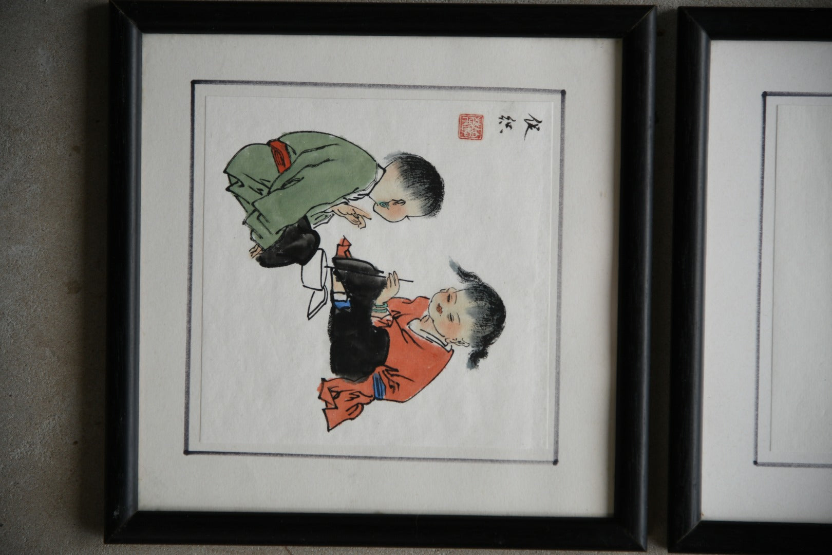 Pair Chinese Watercolours