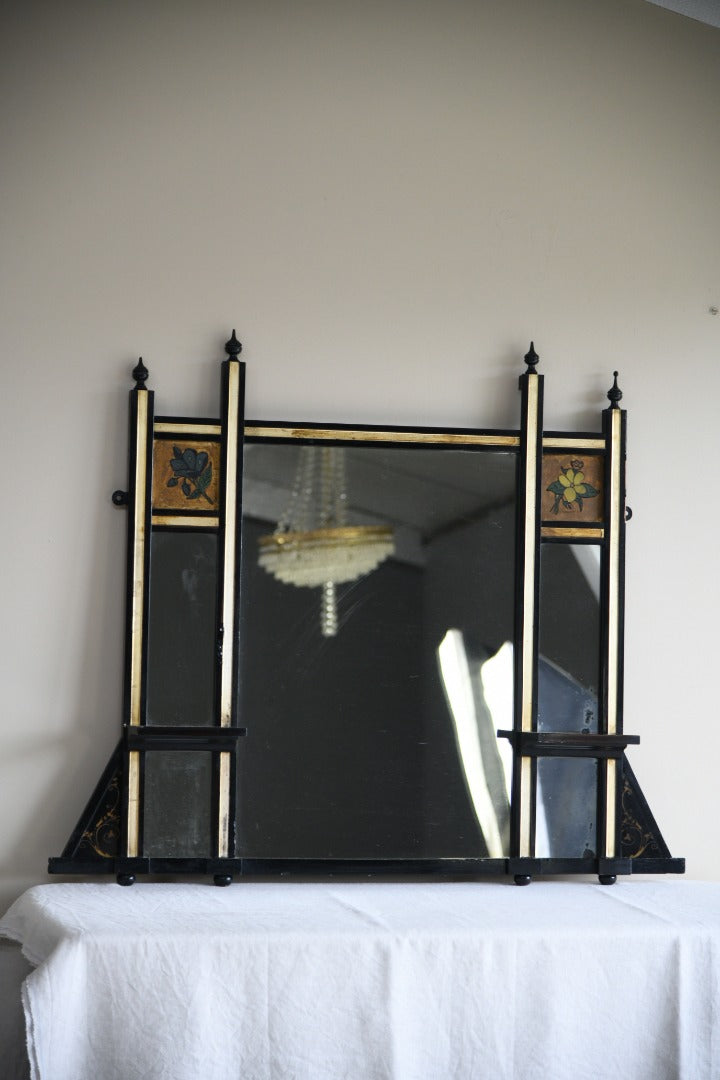 Victorian Aesthetic Style Overmantle Mirror