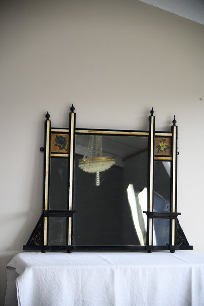 Victorian Aesthetic Style Overmantle Mirror