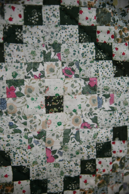 Large Vintage Patchwork Quilt