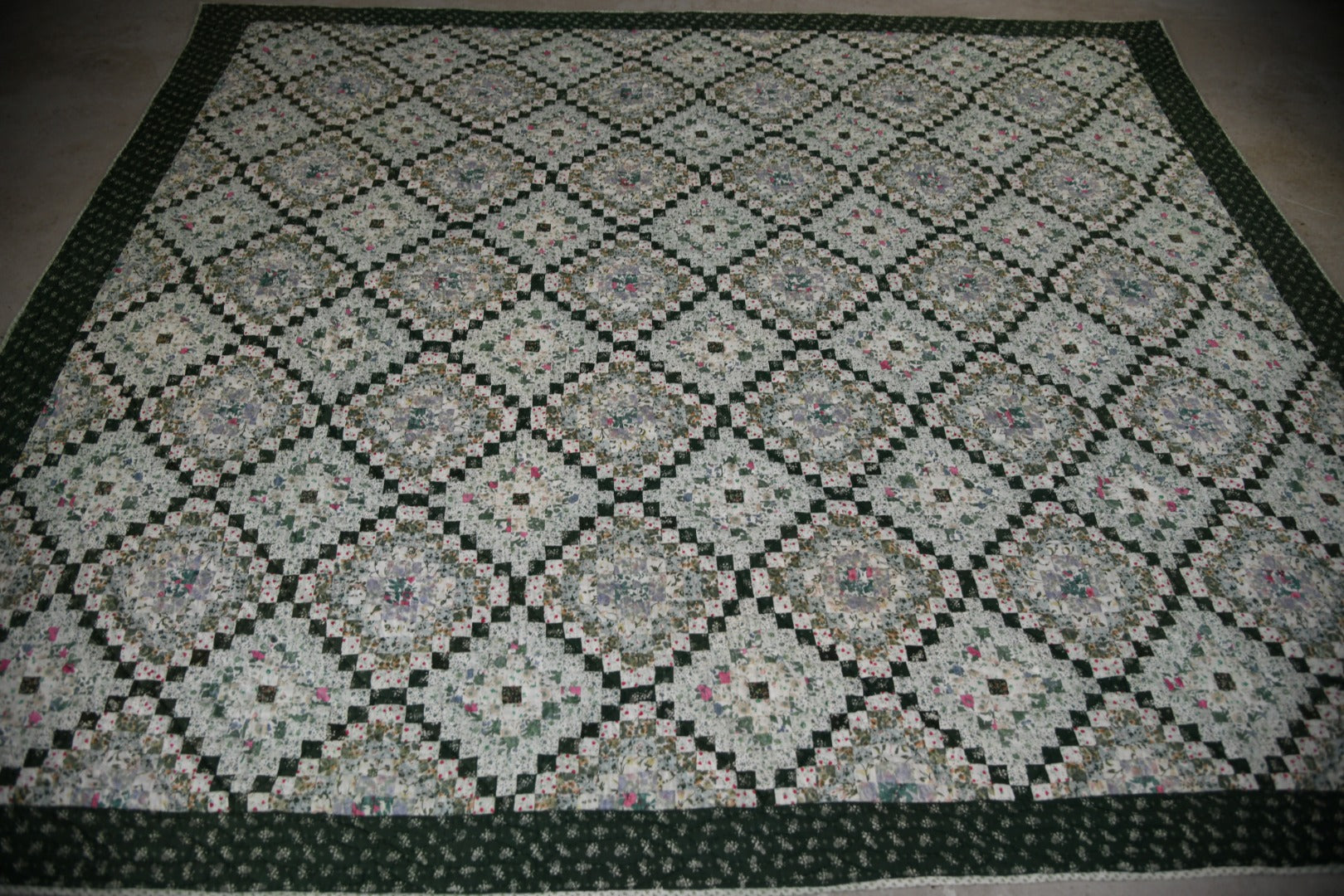 Large Vintage Patchwork Quilt