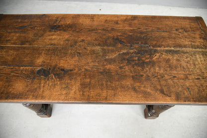 Antique Oak Refectory Table