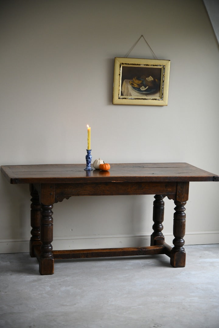 Antique Oak Refectory Table